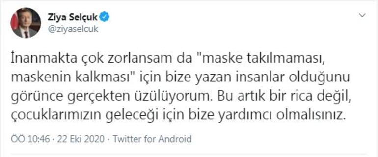 Bakan Selçuk 'İnanmakta zorlansam da' dedi ve açıkladı! Bu bir rica değil