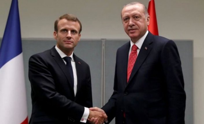 Cumhurbaşkanı Erdoğan, Macron ile görüştü!