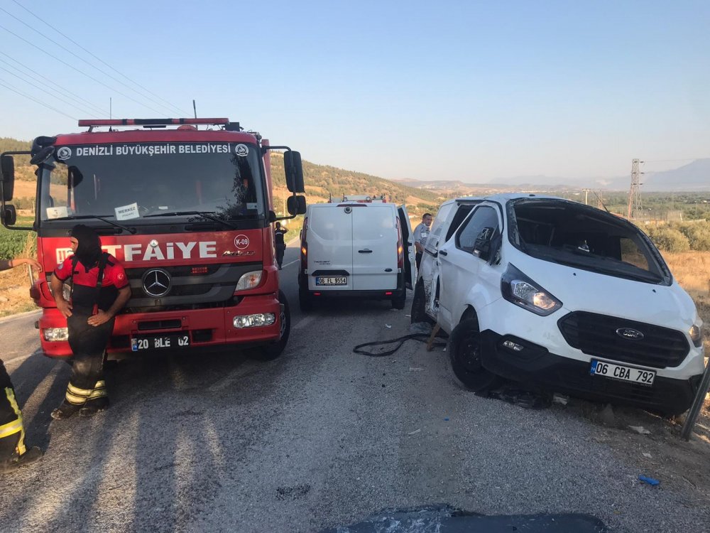 Para dolu zırhlı araç kaza sonrası taklalar attı: 7 yaralı