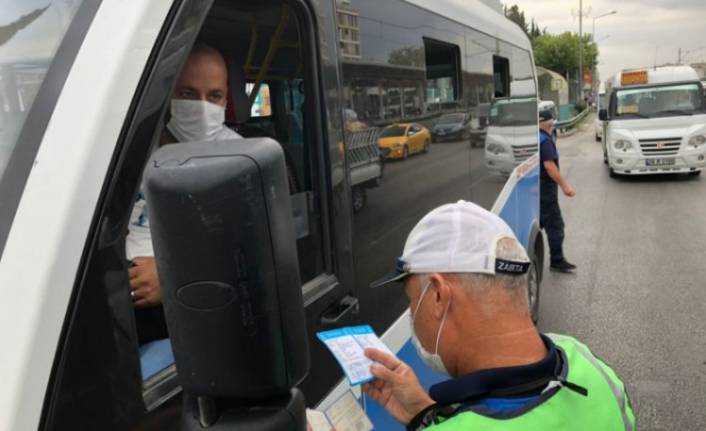 Bursa'da toplu taşımalara koronavirüs denetimi