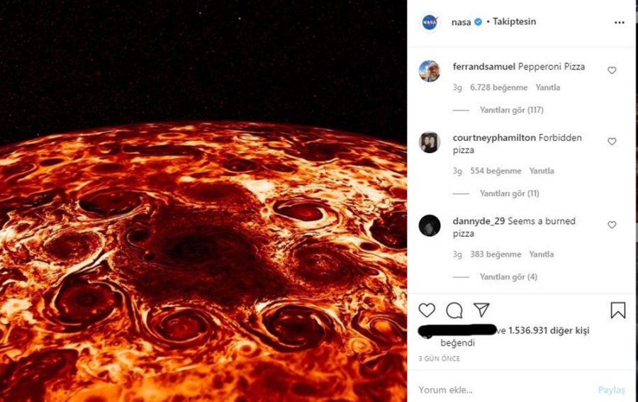 NASA'nın Jupiter fotoğrafı sosyal medyada gündem oldu