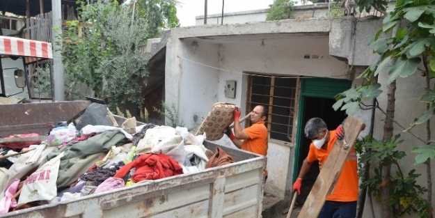 Kedileri İle Yaşayan Adamın Çöp Evini Belediye Temizledi