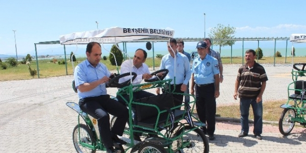 Beyşehir Gölü Kıyısında Sportif Gezinti Amaçlı Park Bisikleti Dönemi