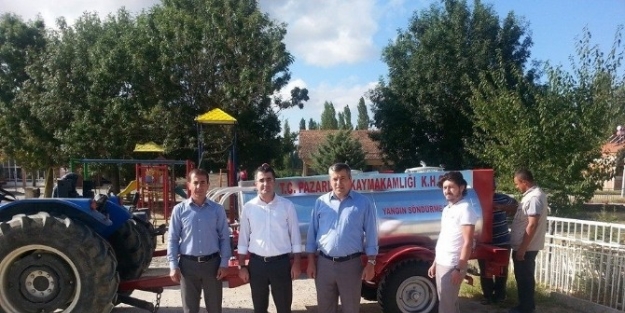 Yangın Söndürme Tankerleri Köylere Dağıtıldı