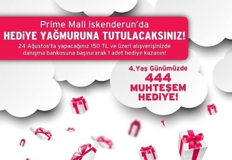 Prime Mall İskenderun 4. Yaşını Kutluyor