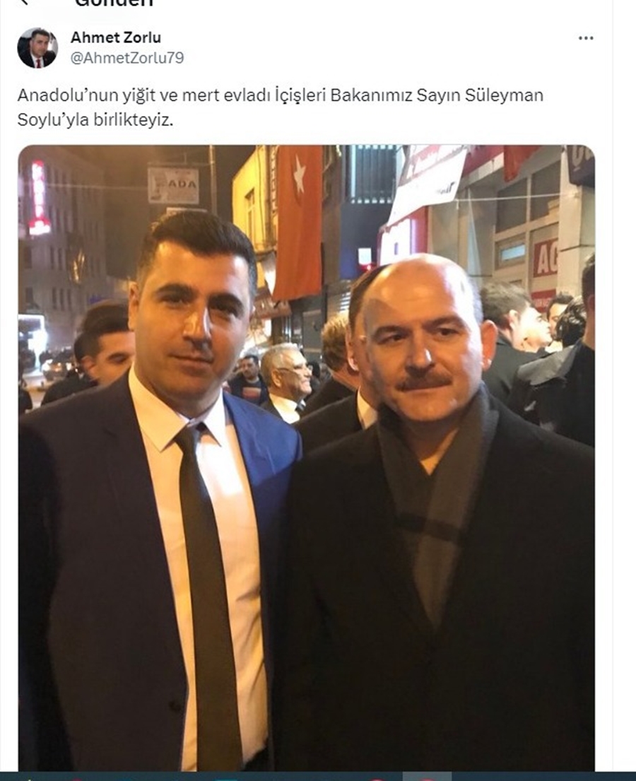 Yeşilay Şube Başkanı'nın Süleyman Soylu ile Çekilmiş Fotoğrafı Ortaya Çıktı