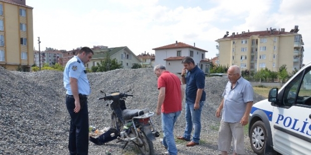 Bafra’da Çalinti Motosiklet Bulundu