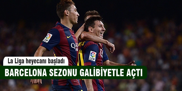 Barcelona galibiyetle başladı