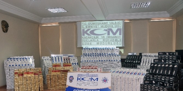 Gümüşhane’de 16 Bin Paket Kaçak Sigara Ele Geçirildi