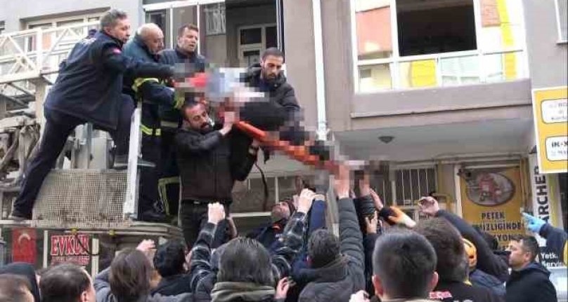 Depremden sağ kurtulan adam yangında hayatını kaybetti!