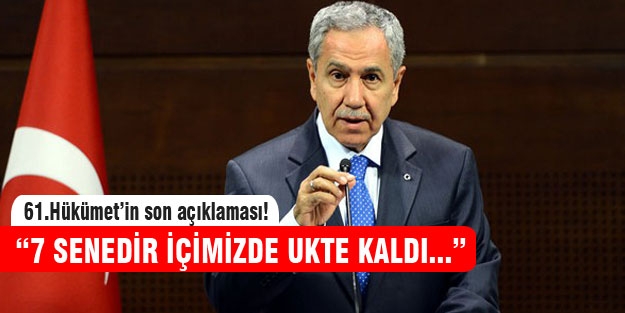 Arınç’tan, Bakanlar Kurulu sonrası önemli açıklamalar