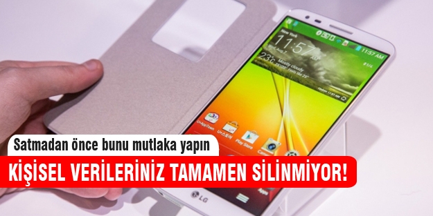 Telefondaki verileri kalıcı olarak silmek için ne yapmalı?