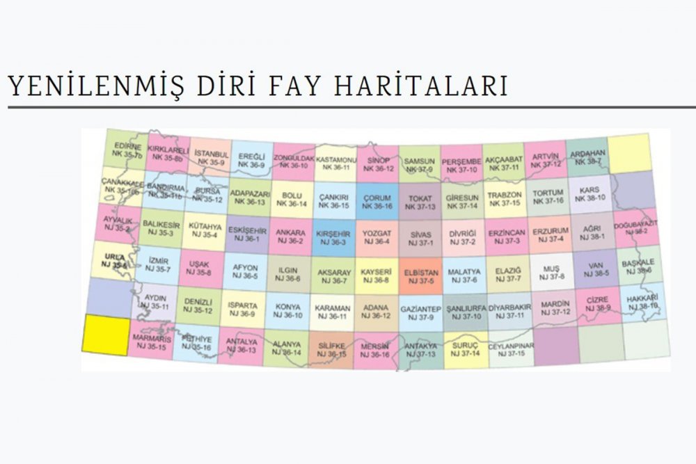 MTA yenilenmiş diri fay haritalarını yayınladı