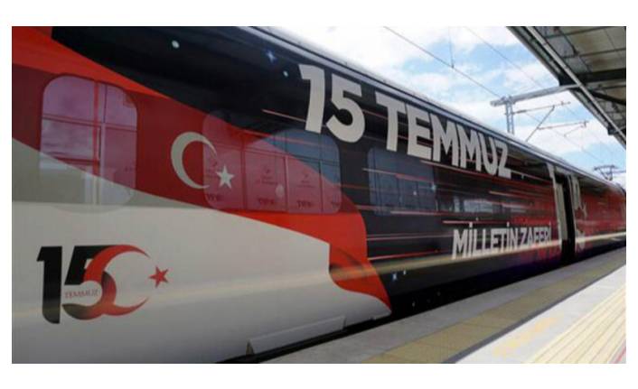 15 Temmuz Demokrasi ve Milli Birlik Treni İstanbul'a geldi