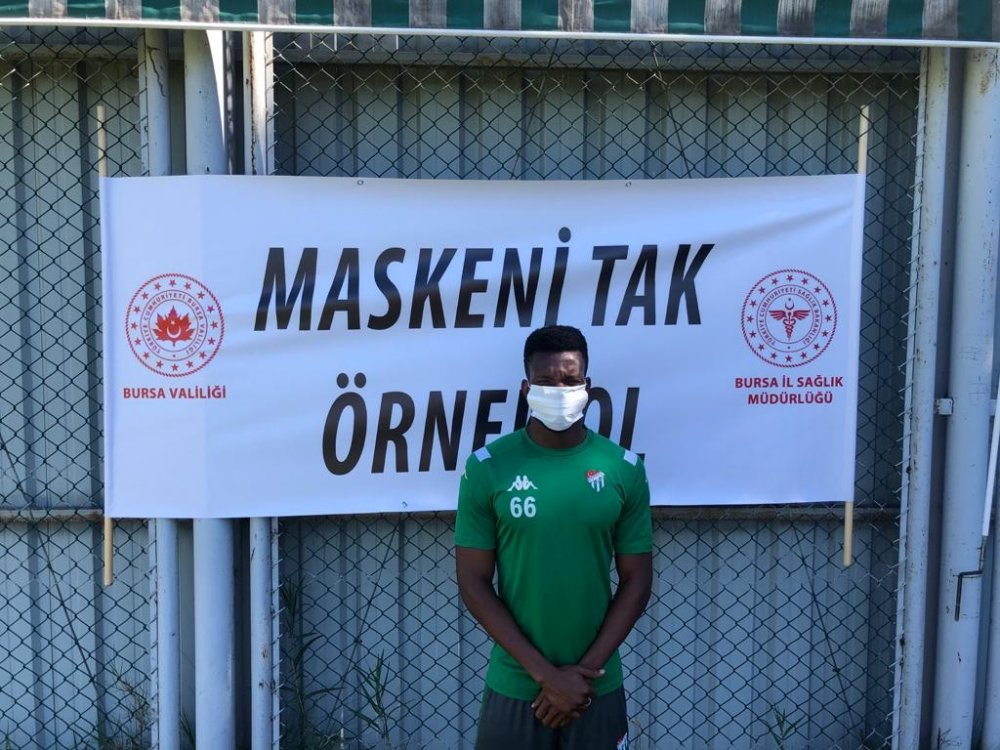  Bursaspor’dan 'Maske tak, örnek ol' kampanyasına destek