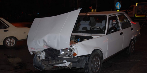 Kontrolden kaçarken kaza yaptı!