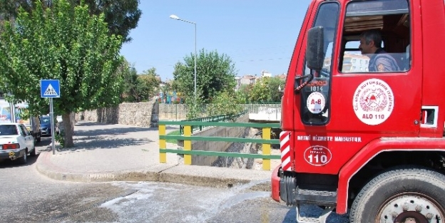 Aydın Büyükşehir Belediyesi’nden Şehir Merkezinde Yapay Serinlik Çalişmasi