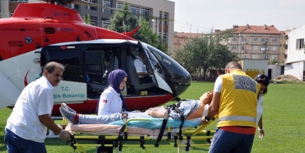 İntihara Teşebbüs Eden Genç Kız, Hava Ambulansı İle İnegöl’e Getirildi