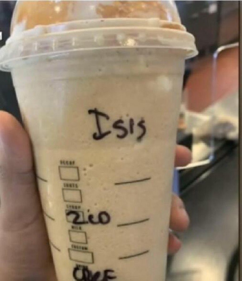 Starbucks'ta Müslüman bir kadının bardağına DEAŞ yazıldı!