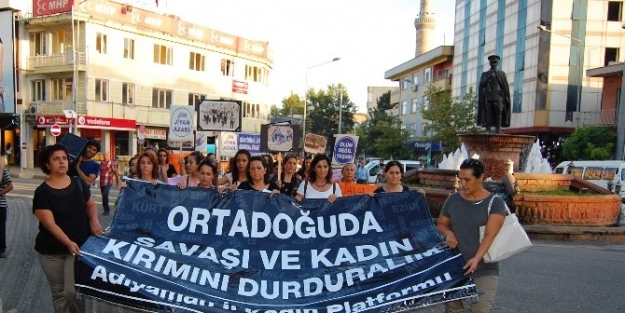 Adıyamanlı Kadınlar Ortadoğu’da Kadın Kırımını Kınadı