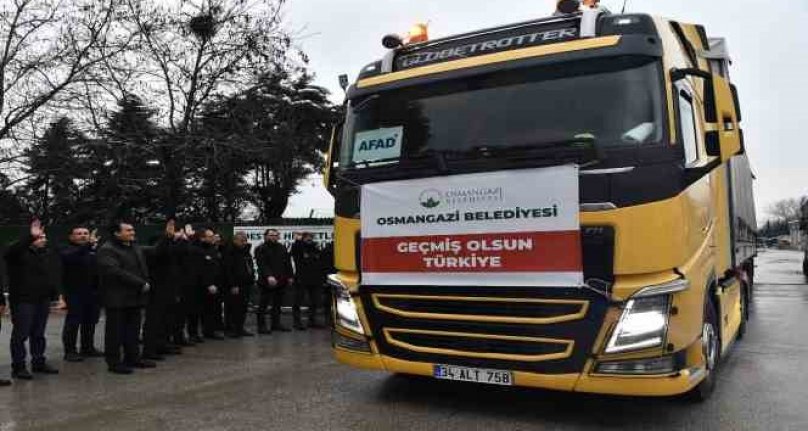 Osmangazi Belediyesi tüm imkânlarıyla depremzedelerin yanında