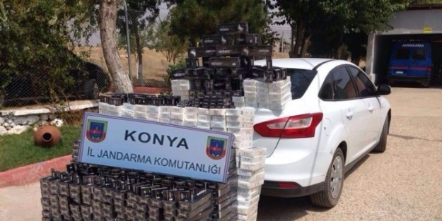Jandarma 8 Bin Paket Kaçak Sigara Ele Geçirdi