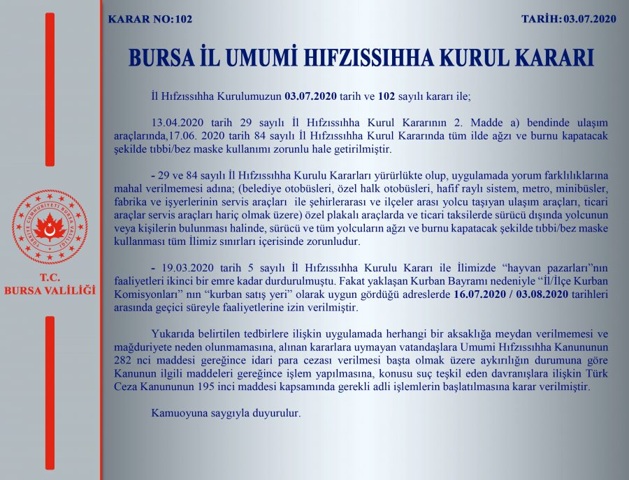 Bursa'da flaş maske açıklaması! Özel araçta bulunanlar...