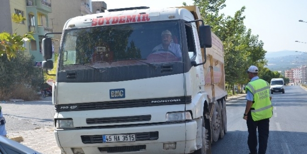 Soma’da Kamyonların Şehir Merkezine Girmesi Yasaklandı