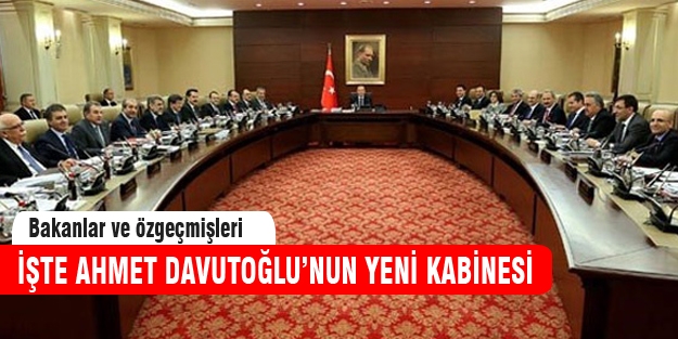 Ahmet Davutoğlu'nun yeni kabinesi