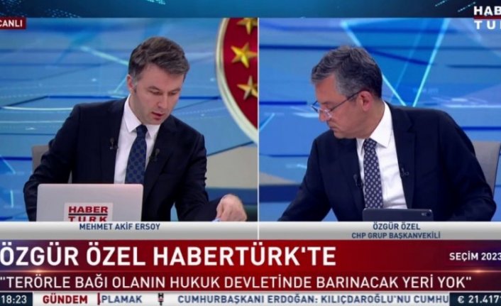 Özgür Özel'in katıldığı canlı yayın yarıda kesildi