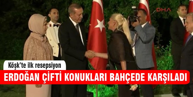Çankaya Köşk'ünde ilk resepsiyon