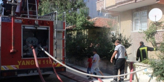 Bodrum Katta Ürküten Yangın