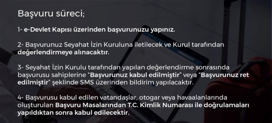 65 yaş ve üstüne turizm amaçlı seyahat izni