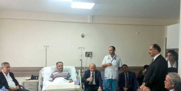 Arınç’tan Aktaş’a Geçmiş Olsun Ziyareti