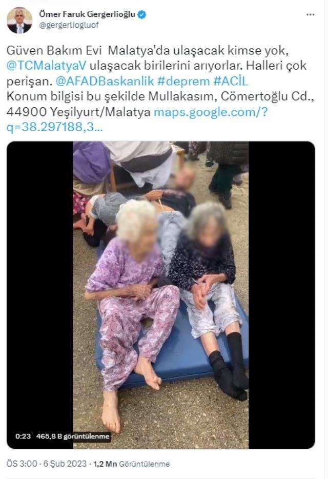 Malatya'daki özel bakım merkezine ilişkin açıklama