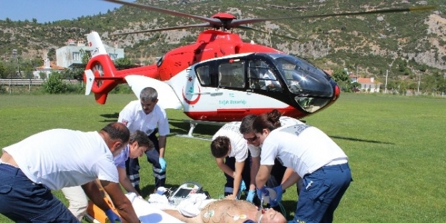 Bodrum’lu Hasta Hava Ambulans İle İzmir’e Sevk Edildi