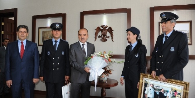 Zabıta’dan Vali Erol’a Ziyaret