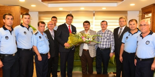 Zabıta Teşkilatından Başkan Çelik’e Ziyaret
