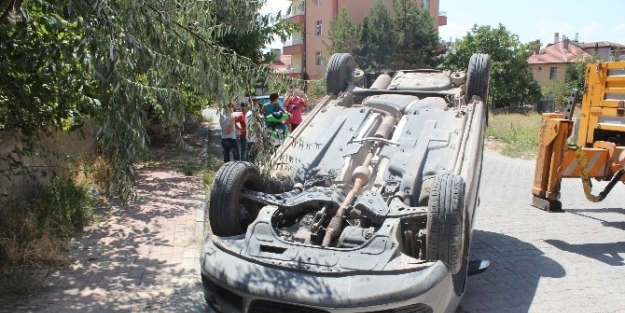 Beyşehir’de Otomobil Devrildi: 1 Yaralı