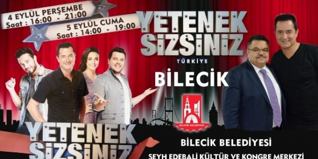 "yetenek Sizsiniz Türkiye" Yeni Jüri Üyeleriyle 3. Kez Bilecik’te