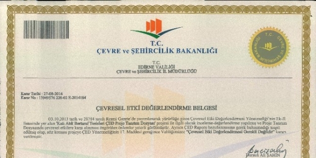 Düzenli Depolama Çöp Sahası Projesi’nin Çed Raporu Alındı