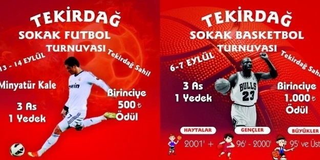 Tekirdağ’da Sokak Sporları Turnuvası Düzenlenecek