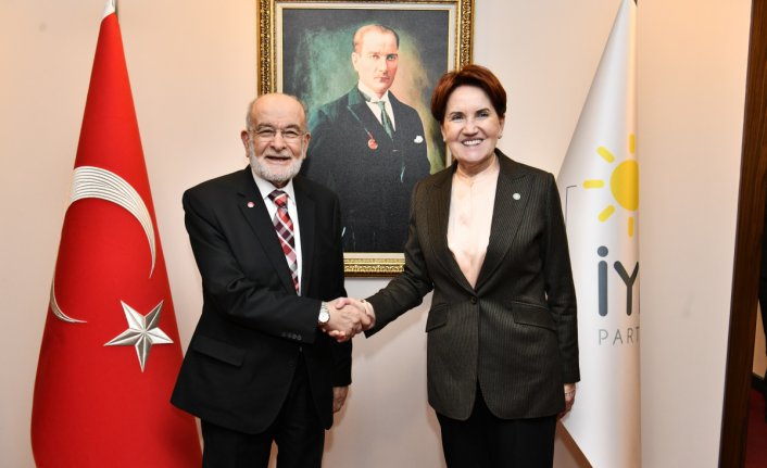 Akşener, Karamollaoğlu'nu kabul etti