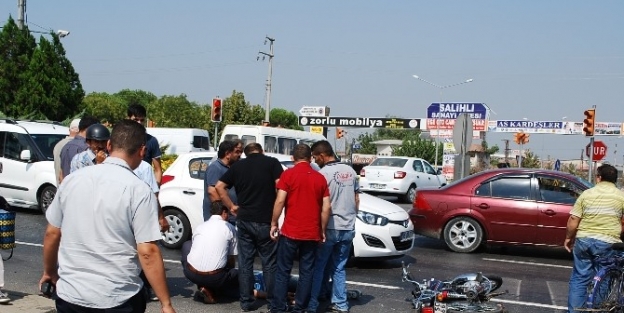 Salihli’de Trafik Kazası: 1 Yaralı