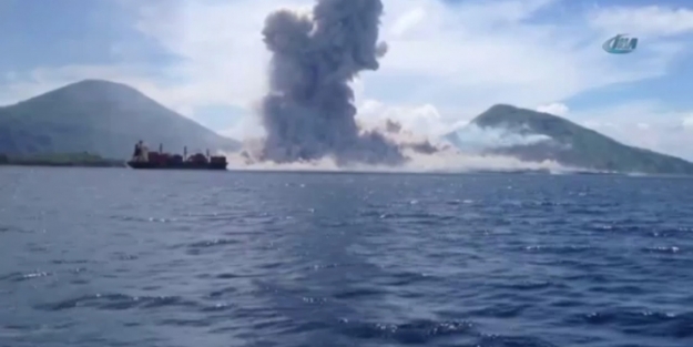 Saniye saniye yanardağ patlaması!