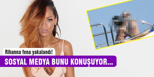 Rihanna bir kadınla dudak dudağa!
