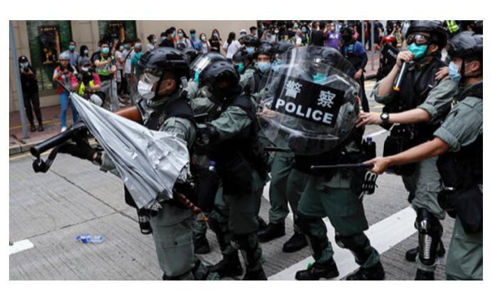 Hong Kong'da Çin'in yeni güvenlik yasa tasarısı protesto edildi