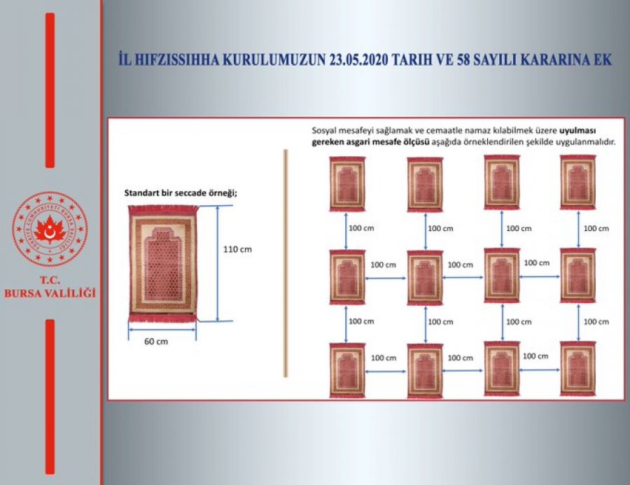 Bursa Valiliği'nden cami ve mescitlerde cemaatle ibadet açıklaması