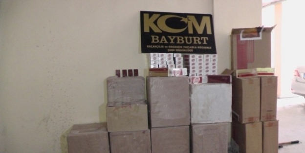 Bayburt’ta 10 Bin Paket Kaçak Sigara Ele Geçirildi