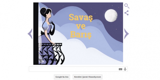 Google'dan Tolstoy Doodle'ı